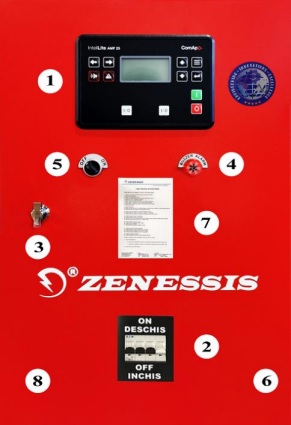 Control panel for ESE 70 TBIA diesel generator set